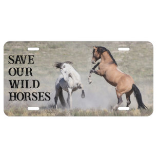 Save Our Wild Horses License Plate