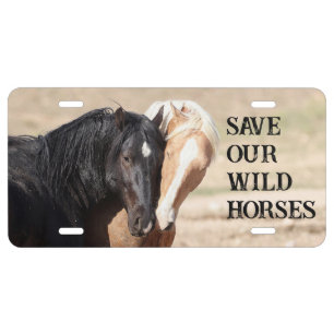 Save Our Wild Horses License Plate