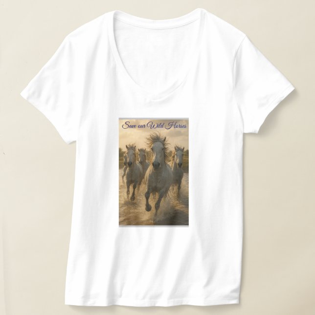 Save our wild horses T-Shirt (Laydown)