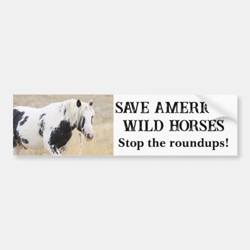 Save Our Wild Horses Thor  Bumper Sticker