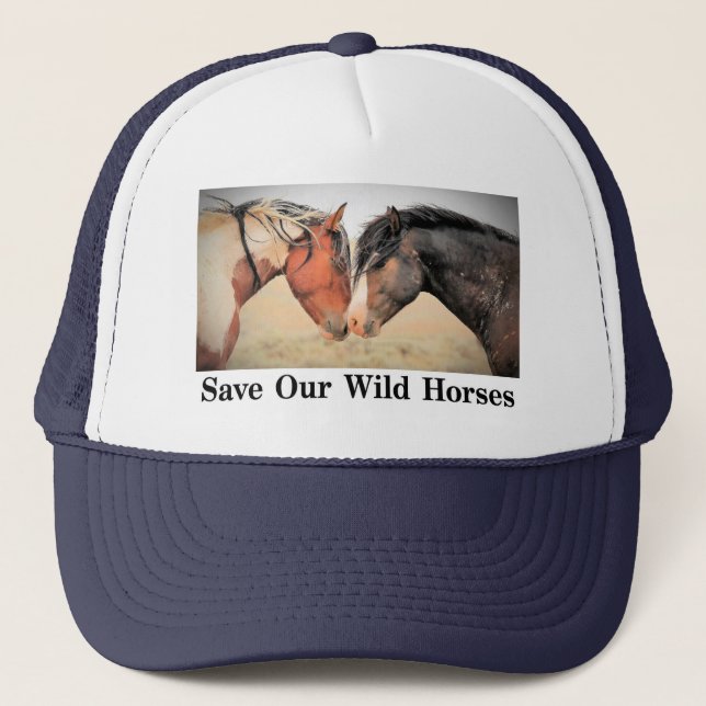 Save Our Wild Horses Trucker Hat (Front)
