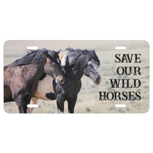 Save Our Wild Horses Washakie License Plate