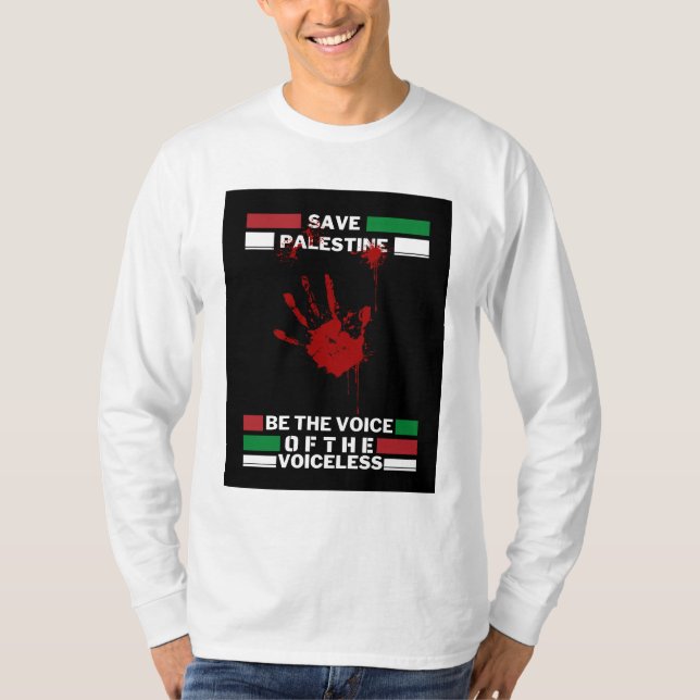 Save Palestine Men's T-shirt | Free Palestine  (Front)