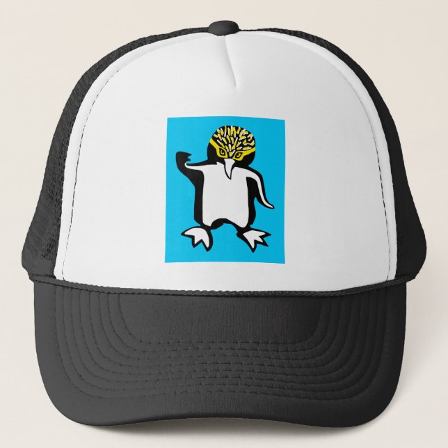 Save PENGUINS - Animal lover - Wildlife - Nature Trucker Hat (Front)