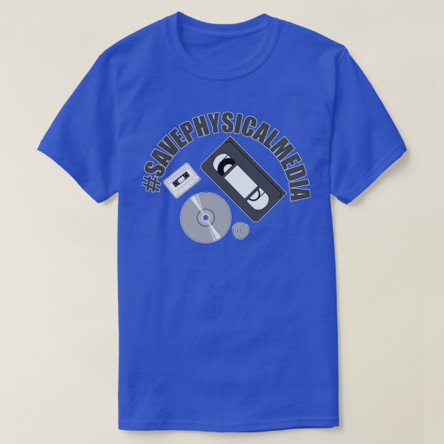 Save Physical Media T-Shirt (Design Front)