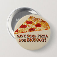 Pizza Sasquatch Gift Bigfoot' Sticker