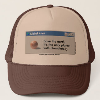 Save Planet Chocolate hat! Trucker Hat