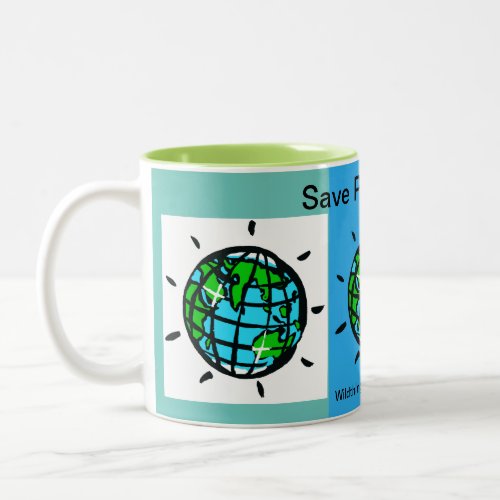 Save Planet EARTH _ Conservation _ Ecology Two_Tone Coffee Mug