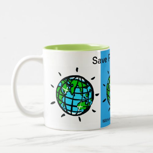 Save Planet EARTH _ Conservation _ Ecology Two_Tone Coffee Mug