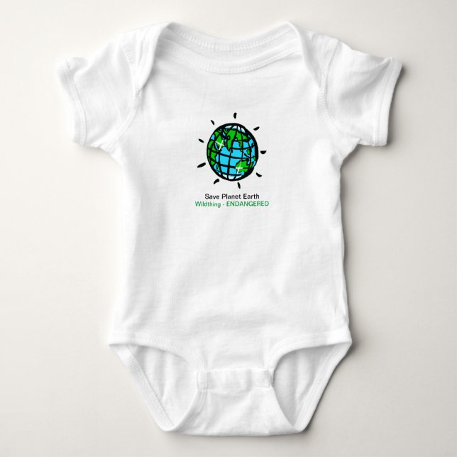 Save Planet Earth - Wildthing - Conservation - Baby Bodysuit (Front)