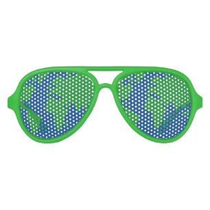 Save planet earth world map globe party shades