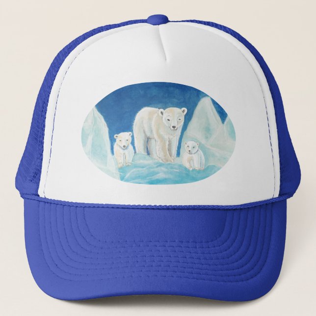 Save Polar Bears Trucker Hat (Front)