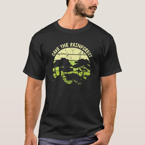Save Rainforest World Earth Day Conservation Plane T_Shirt