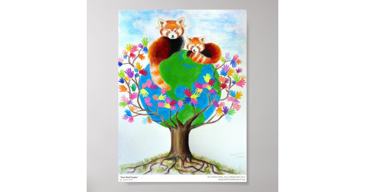 Save Red Pandas Print Zazzle Save Red Pandas Print Zazzle