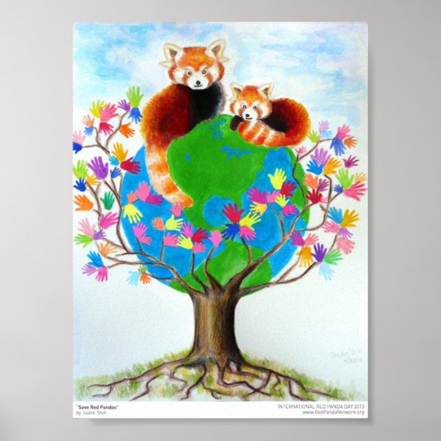 “Save Red Pandas” Print (Front)