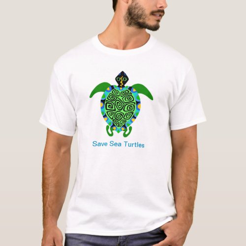 Save Sea TURTLES_ Endangered species _Mens T_Shirt