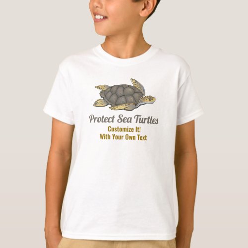 Save Sea Turtles Ocean Wildlife Habitats Climate T_Shirt