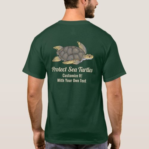 Save Sea Turtles Ocean Wildlife Habitats Climate T_Shirt