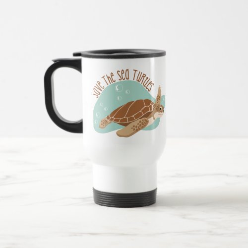 Save Sea Turtles Travel Mug