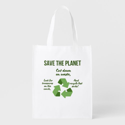 Save Share and Recycle Grocery Bag