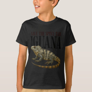 Save Spiny Tail Iguana Reptile Illustration T-Shirt