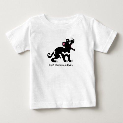 Save Tasmanian devils_ Australia_ Wildlife Baby T_Shirt