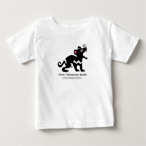 Save Tasmanian devils_ Australia _ Wildlife Baby T_Shirt