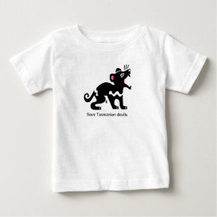 Save Tasmanian devils-Endangered animal graphic Baby T-Shirt