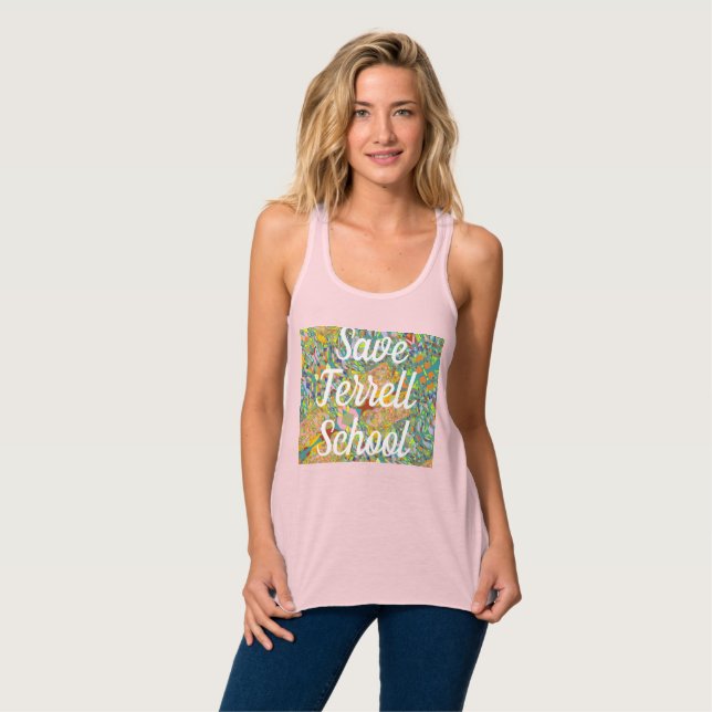 Save Terrell School Artful design Tank Top (Front Full)
