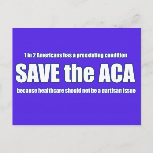Save the ACA Postcard