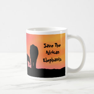 Save The African Elephants Coffee Mug