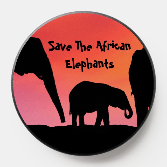 Save The African Elephants PopSocket (Popsocket)