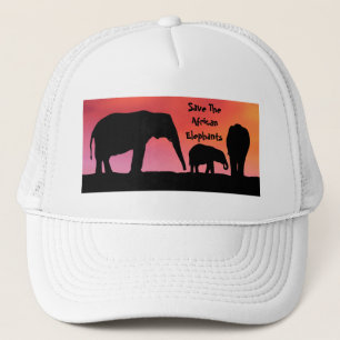 Save The African Elephants Trucker Hat