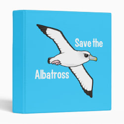 Save the Albatross (flight) Avery Signature Binder 8.5x11