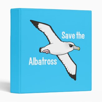 Save the Albatross (flight) Avery Signature Binder 8.5x11