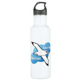 Save the Albatross (flight) Water Bottle (24 oz)