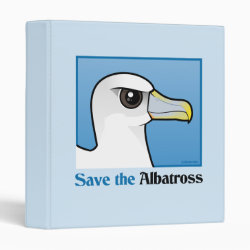 Save the Albatross (portrait) Avery Signature Binder 8.5x11