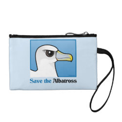 Save the Albatross (portrait) Key Coin Clutch