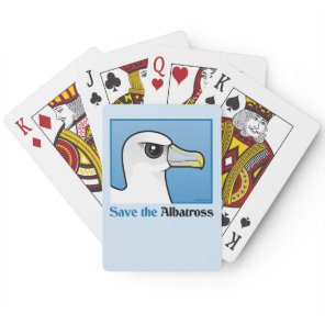 Save the Albatross (portrait) Poker Cards