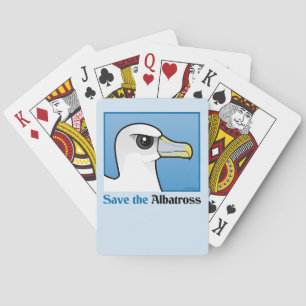 Save the Albatross (portrait) Poker Cards