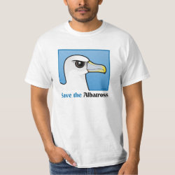 Save the Albatross (portrait) Men's Crew Value T-Shirt