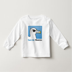Save the Albatross (portrait) Toddler Long Sleeve T-Shirt