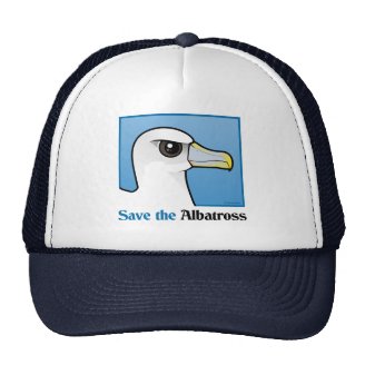 Save the Albatross (portrait) Trucker Hat