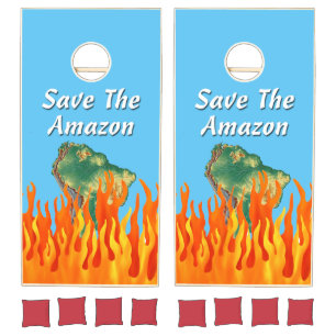 Save The Amazon Cornhole Set
