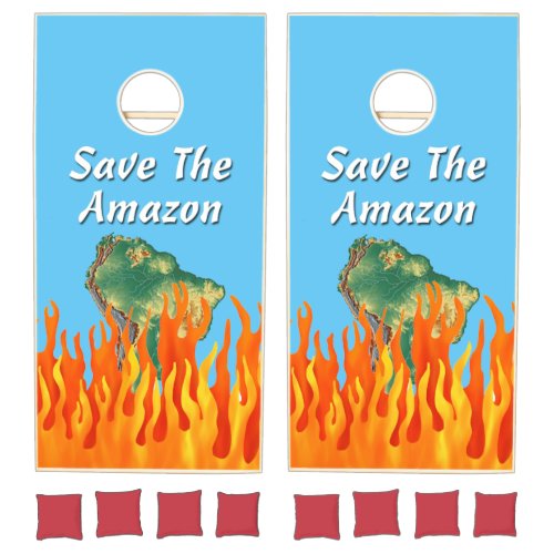 Save The Amazon Cornhole Set