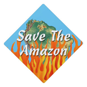 Save The Amazon Graduation Cap Topper