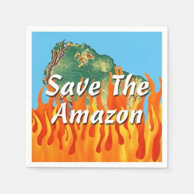 Save The Amazon Napkins (Front)