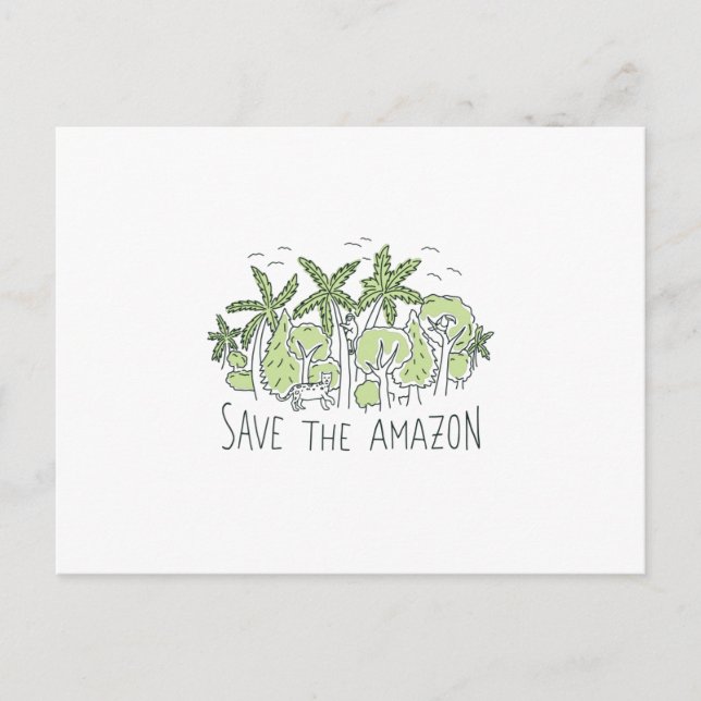 Save the amazon postcard (Front)