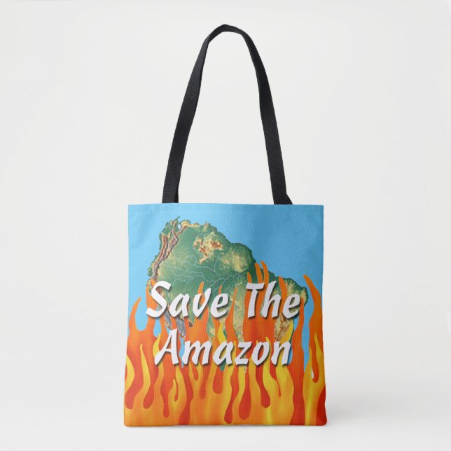 Save The Amazon Tote Bag (Front)