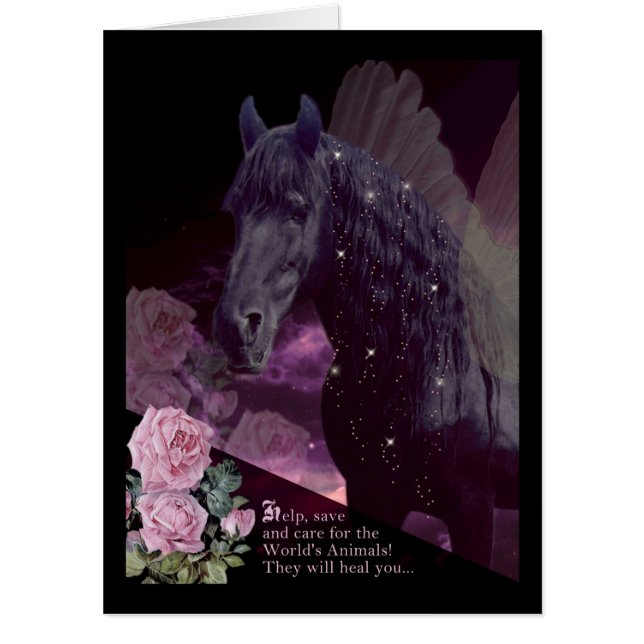 Save The Animals - Greeting Card (Front)